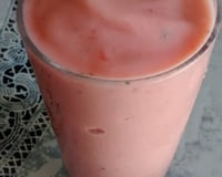 Smoothie de melancia com iogurte
