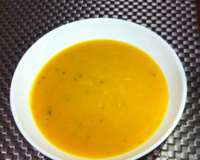 Sopa creme de abóbora cabotiá