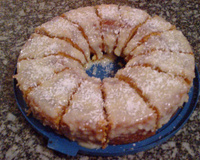 Bolo de fubá com coco