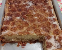 Torta de maçã e banana com canela