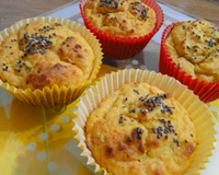 Muffin salgado com chia