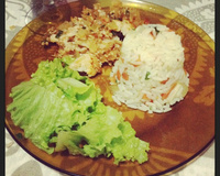 Truta grelhada com castanha de caju