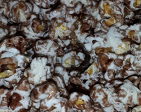 Pipoca de chocolate de pipoqueiro