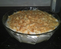 Pavê 3 cores de bolacha champagne