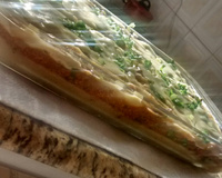 Polenta recheada delícia