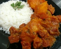 Abóbora com linguiça calabresa da Débora