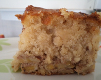 Bolo de banana com aveia e leite condensado da Renatinha