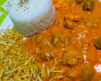 Estrogonofe de camarão