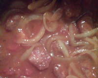 Linguiça Frita ao molho