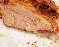 Frango empanado na farofa