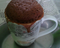 Bolo de caneca de chocolate