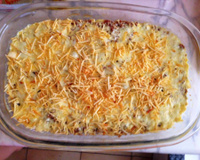 Fricassê de carne moída com requeijão