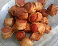 Espetinho de salsicha