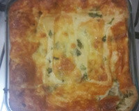 Torta de brócolis com bacon