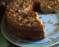 Bolo integral de maçã e banana