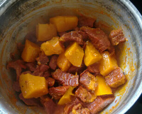 Carne seca com abóbora