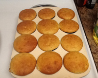 Muffin de banana com canela