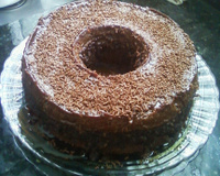 Bolo pudim de chocolate