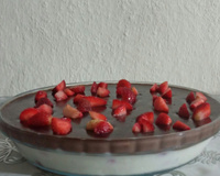 Sobremesa chococreme com morango