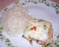 Surpresa aerada de frango