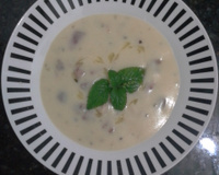 Caldo de batata com bacon