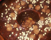 Bolo de cenoura com cobertura brigadeiro