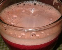 Suco de laranja, beterraba e cenoura