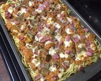 Macarronada de carne moída