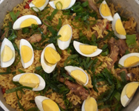 Arroz com costelinha de porco