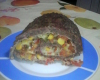 Rocambole de carne moída