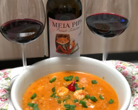 Camarão com requeijão