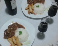 Filé mignon ao molho de cerveja preta