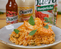Arroz picante de camarão