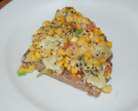 Quiche de carne moída à jardineira