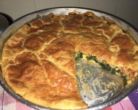 Torta de espinafre de liquidificador