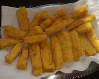 Polenta frita crocante