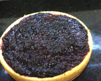 Torta de cheesecake de amoras