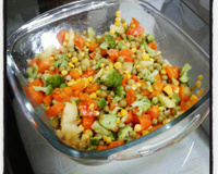 Salada de legumes cozidos