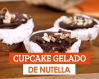 Cupcake Gelado de Nutella