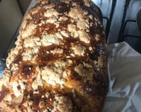 Cuca recheada com chocolate