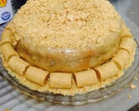 Bolo junino de paçoca