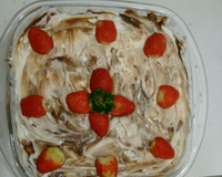 Pavê de morango com chocolate