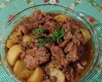 Costela com batata de pressão