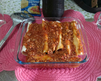 Panquecas à bolonhesa