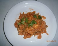 Macarronada com creme de leite