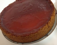 Torta cheesecake com ricota e goiabada
