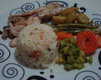 Rã ao forno ao perfume de coco