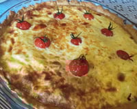 Quiche de frango com tomate seco