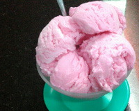 Sorvete caseiro de gelatina