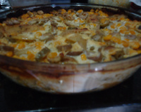 Frango com batata gratinada